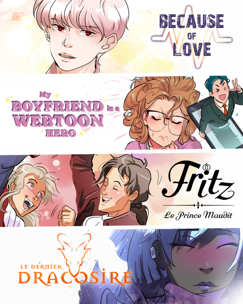 bannière des premiers webtoons glénat sur Ono